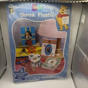 Vintage Hot Off The Press Disneys Winnie The Pooh Shrink Plastic Craft Kit‎